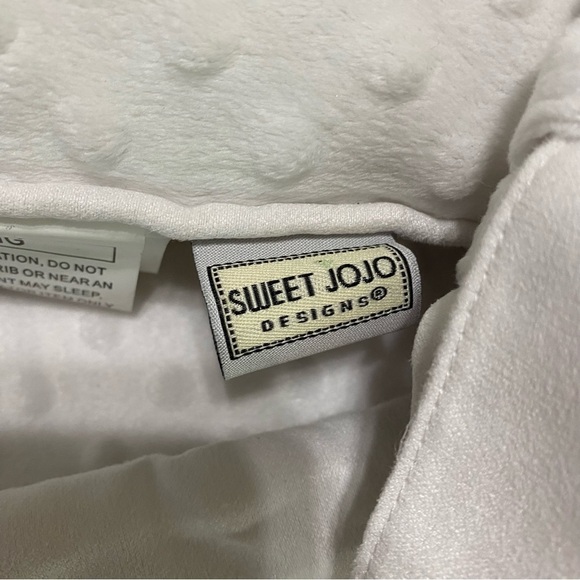 Sweet Jojo Designs Crib and Accessory 11-piece Set White Soft Polka-dot - Picture 7 of 8